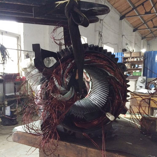 合肥電機維修時怎么處理集電環(huán)短路的故障？